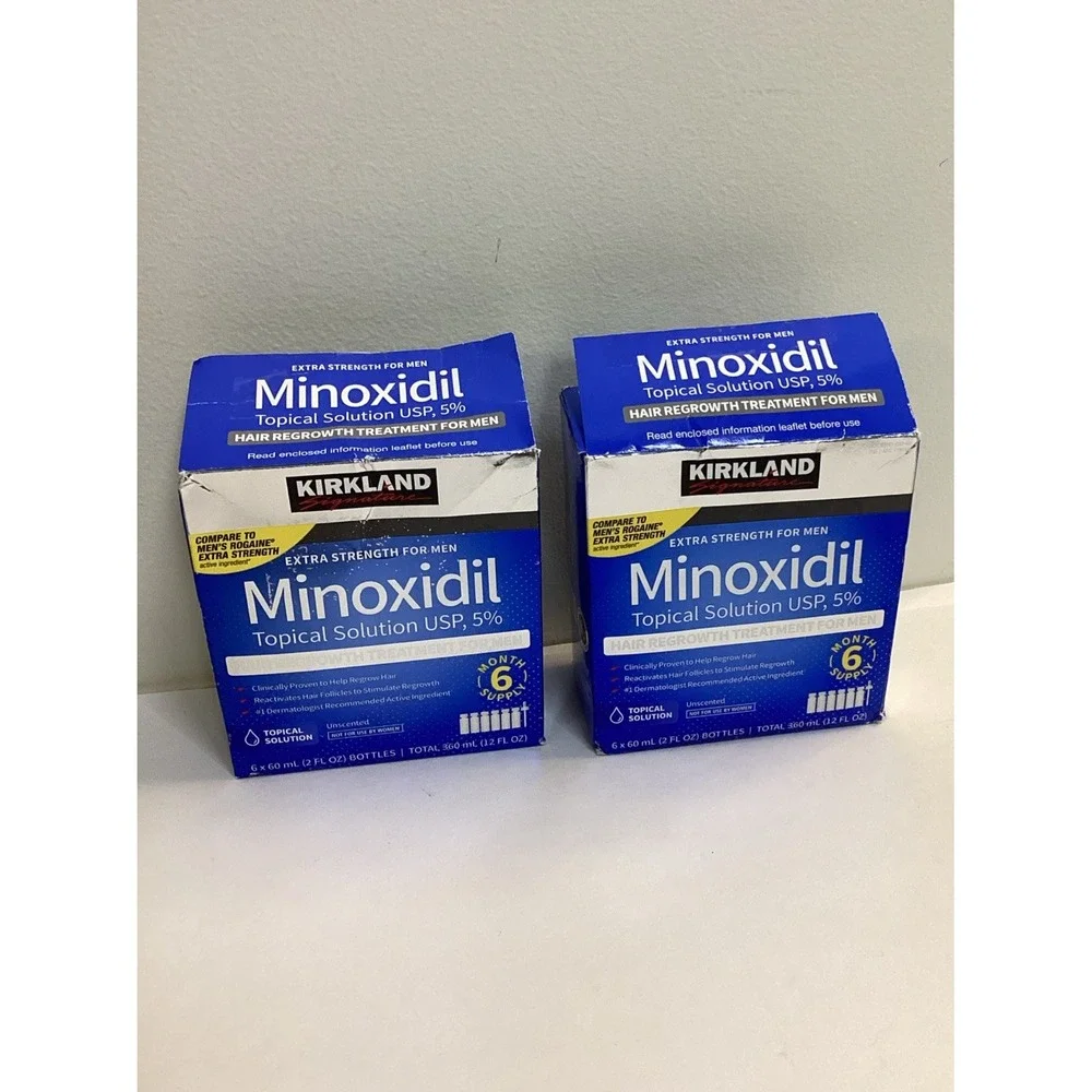 2 PackTropical Solution Hair Minoxidil 5% Kirkland - 12 Month Supply Exp 05/27